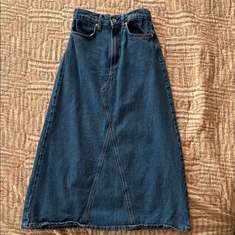 Denim Maxi Skirt